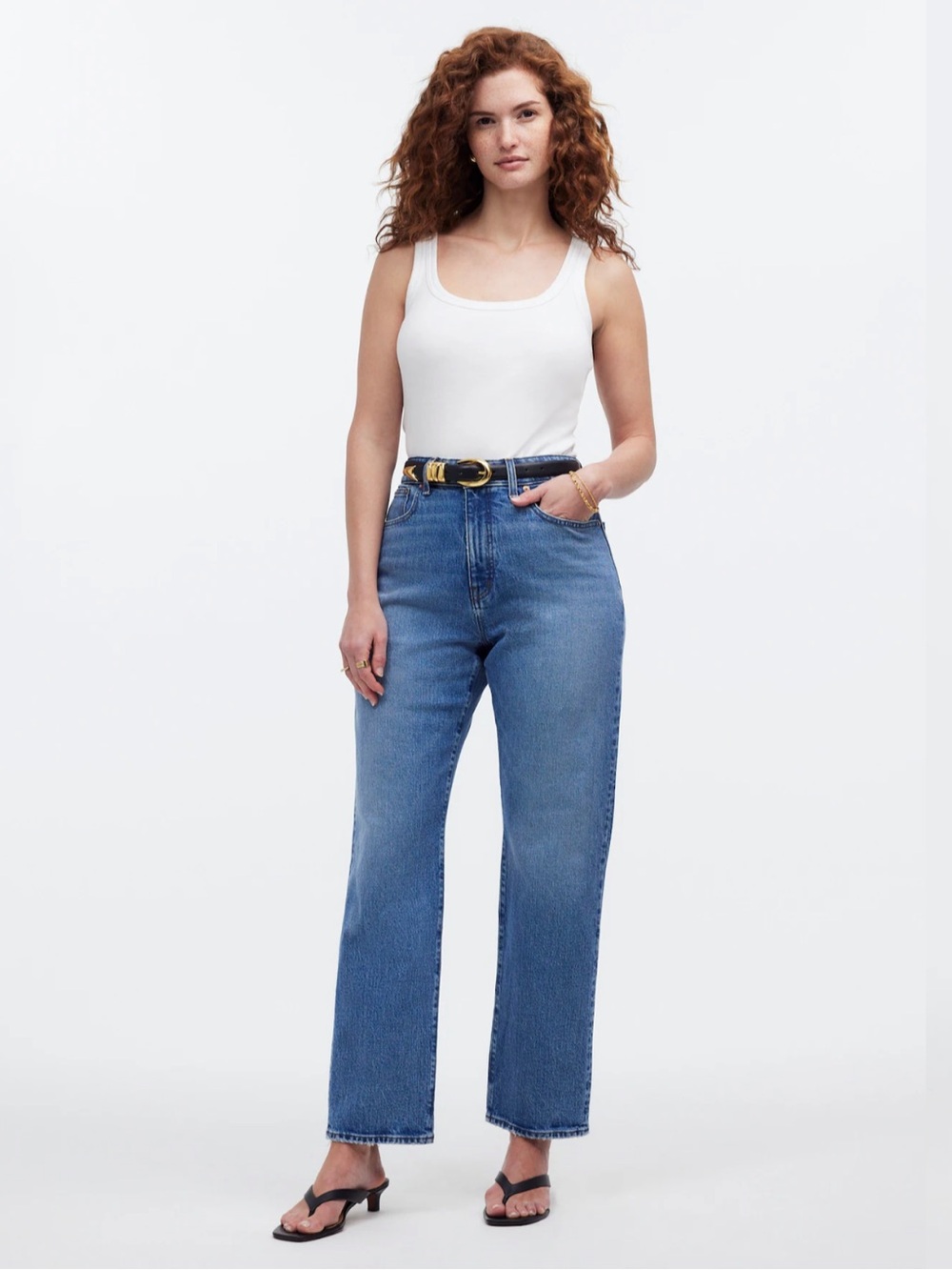 Madewell Curvy 90s Straight Crop Jean